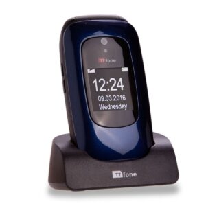 TTfone Lunar TT750 Big Button Simple Easy Clamshell Flip Mobile Phone Pay As You Go (Giff Gaff