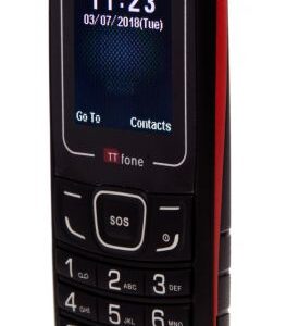 TTfone TT110 Mobile Phone Red Giff Gaff pay as you go