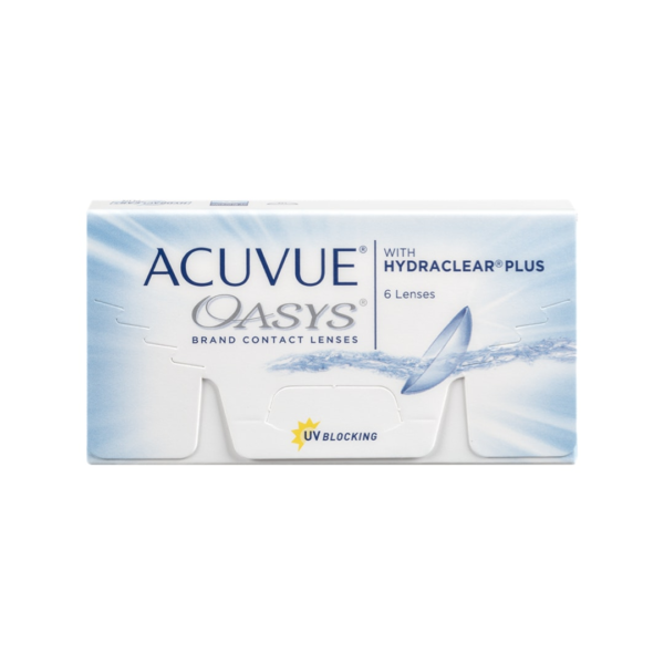 Acuvue Oasys with Hydraclear Plus.