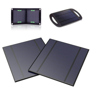ALLPOWERS 2 Pieces 2.5W 5V/500mAh Mini DIY Solar Panel Charger Kit for Battery Power LED 130x150 mm.