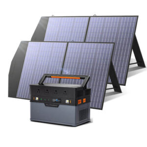 ALLPOWERS S1500 Portable Power Station + 2pcs 100W solar panel.