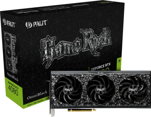 Palit GeForce RTX 4080 GameRock OmniBlack 16GB Graphics Card