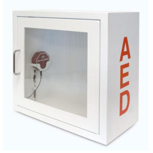 Alarmed AED Storage Cabinet.