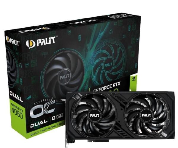 Palit GeForce RTX 4060 Dual OC 8GB GDDR6 Graphics Card