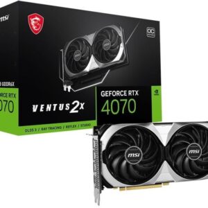 MSI GeForce RTX 4070 Ventus 2X OC 12GB GDDR6X Graphics Card